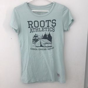 Roots athletic tee...slight stain on collar.